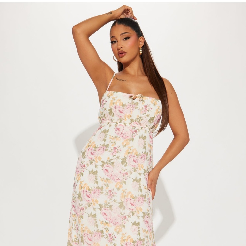 Chiffon Floral Maxi Dress Sz XS